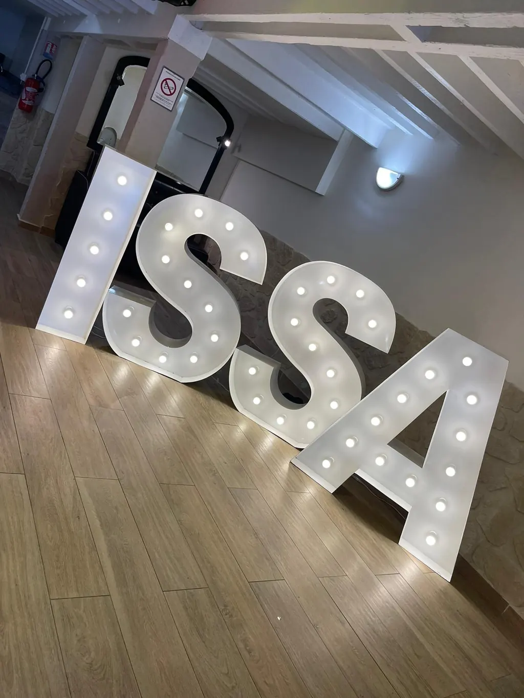 Lettres lumineuses géantes pour un anniversaire de 30 ans